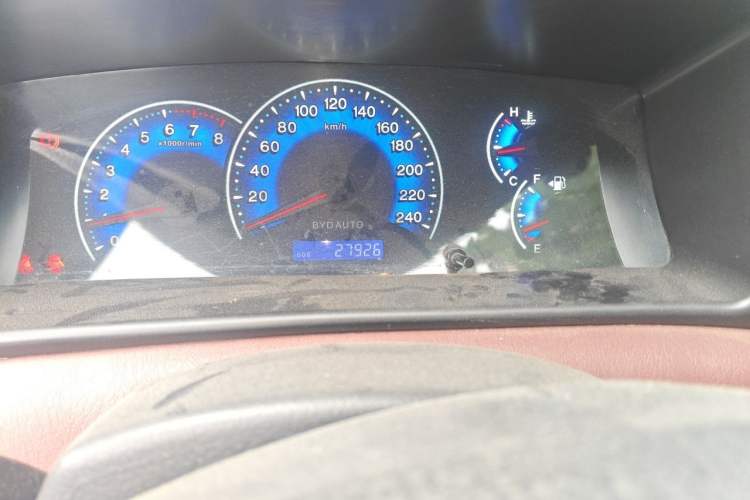 Used BYD F3 2018 1.5L Manual Classic Model Odometer Close Up