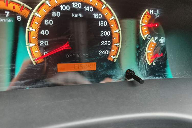 Used BYD F3 2018 1.5L Manual Fashion Model Odometer Close Up