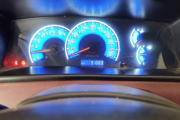 Used BYD F3 2018 1.5L Manual Classic Model Odometer Close Up