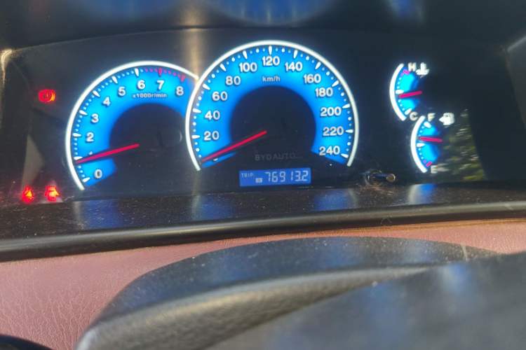 Used BYD F3 2018 1.5L Manual Classic Model Odometer Close Up