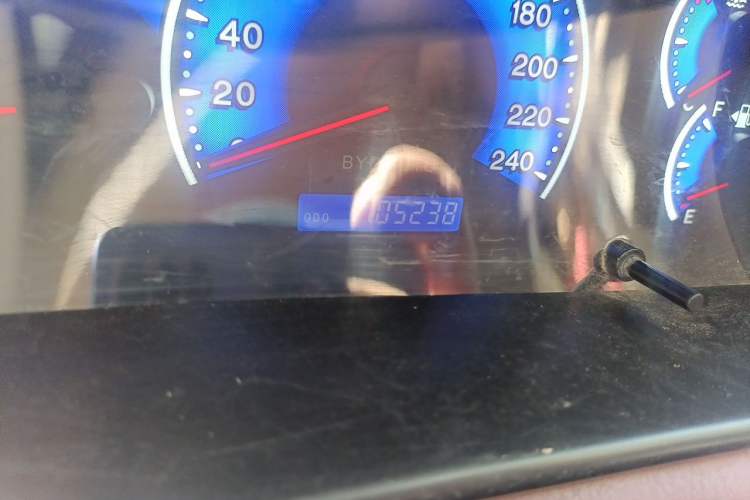 Used BYD F3 2018 1.5L Manual Classic Model Odometer Close Up