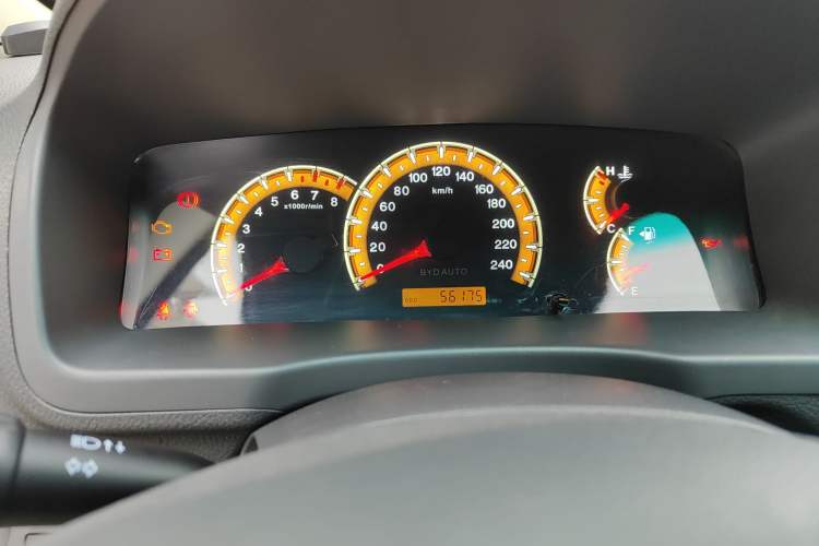 Used BYD F3 2018 1.5L Manual Elite Version Odometer Close Up