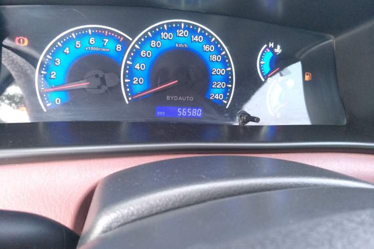 Used BYD F3 2018 1.5L Manual Classic Model Odometer Close Up