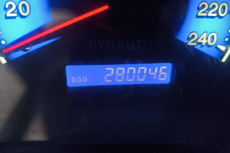 Used BYD F3 2018 1.5L Manual Classic Model Odometer Close Up