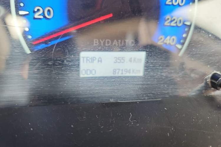 Used BYD F3 2018 1.5L Manual Classic Model Odometer Close Up