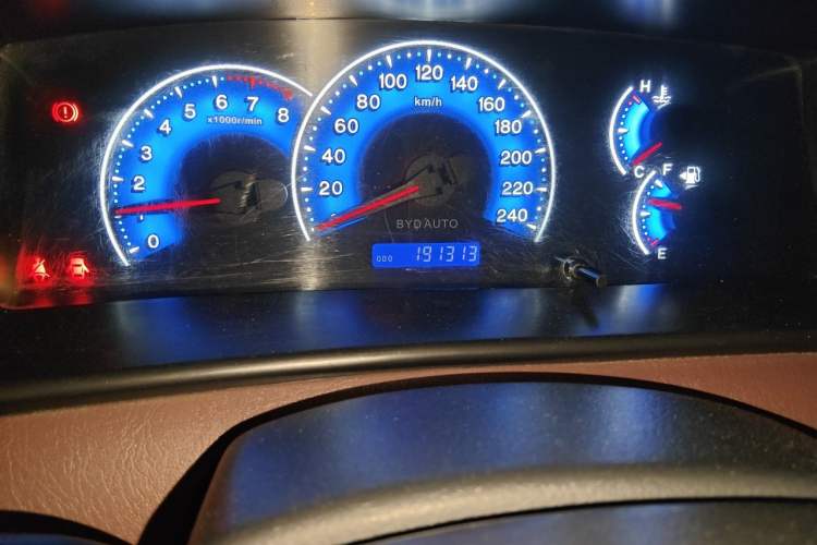 Used BYD F3 2018 1.5L Manual Classic Model Odometer Close Up