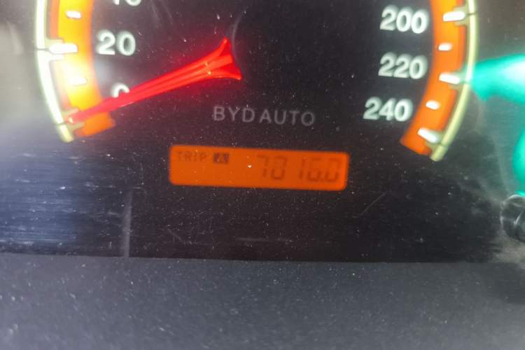 Used BYD F3 2018 1.5L Manual Elite Version Odometer Close Up
