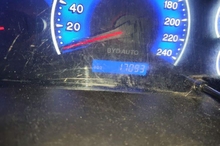Used BYD F3 2018 1.5L Manual Classic Model Odometer Close Up