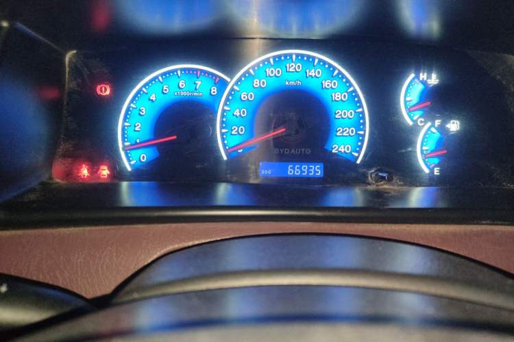 Used BYD F3 2018 1.5L Manual Classic Model Odometer Close Up