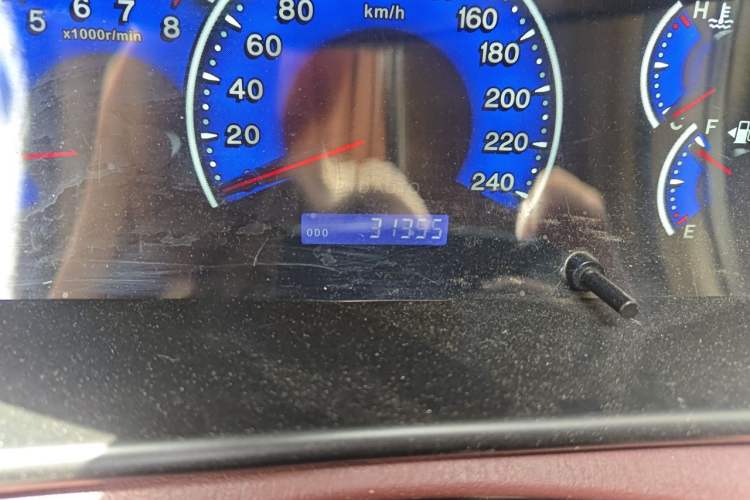 Used BYD F3 2018 1.5L Manual Classic Model Odometer Close Up