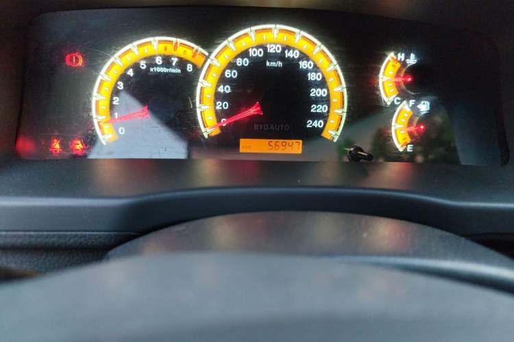 Used BYD F3 2018 1.5L Manual Elite Version Odometer Close Up