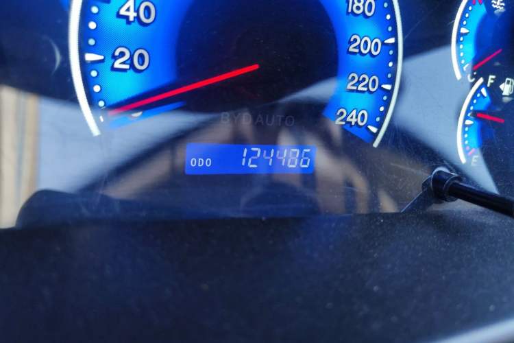 Used BYD F3 2018 1.5L Manual Classic Model Odometer Close Up