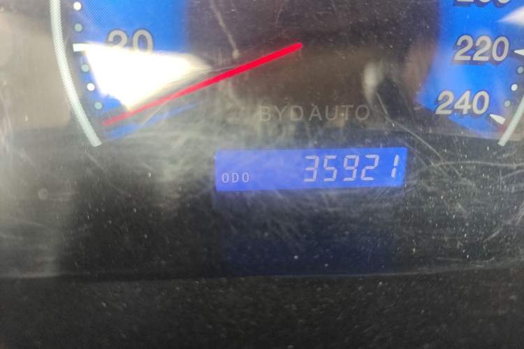 Used BYD F3 2018 1.5L Manual Classic Model Odometer Close Up