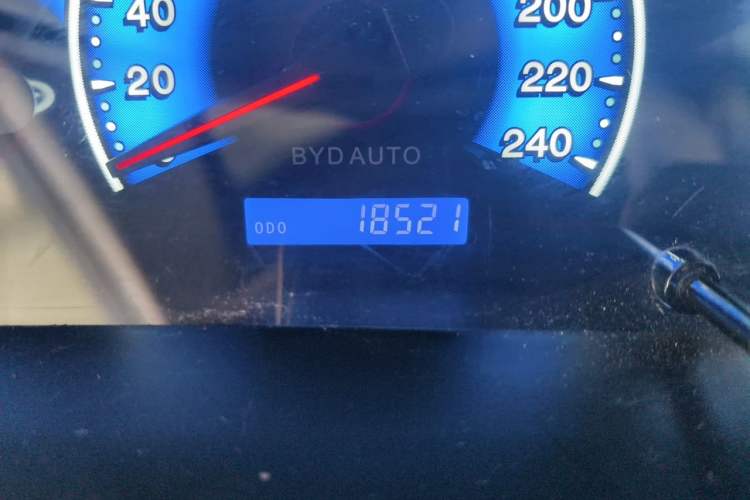 Used BYD F3 2018 1.5L Manual Classic Model Odometer Close Up