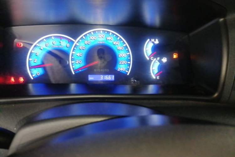 Used BYD F3 2020 1.5L Manual Classic Trim Odometer Close Up