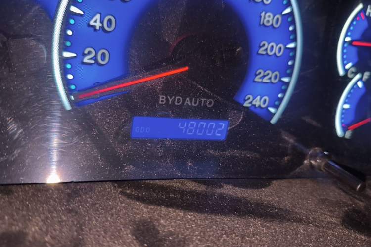 Used BYD F3 2020 1.5L Manual Classic Trim Odometer Close Up