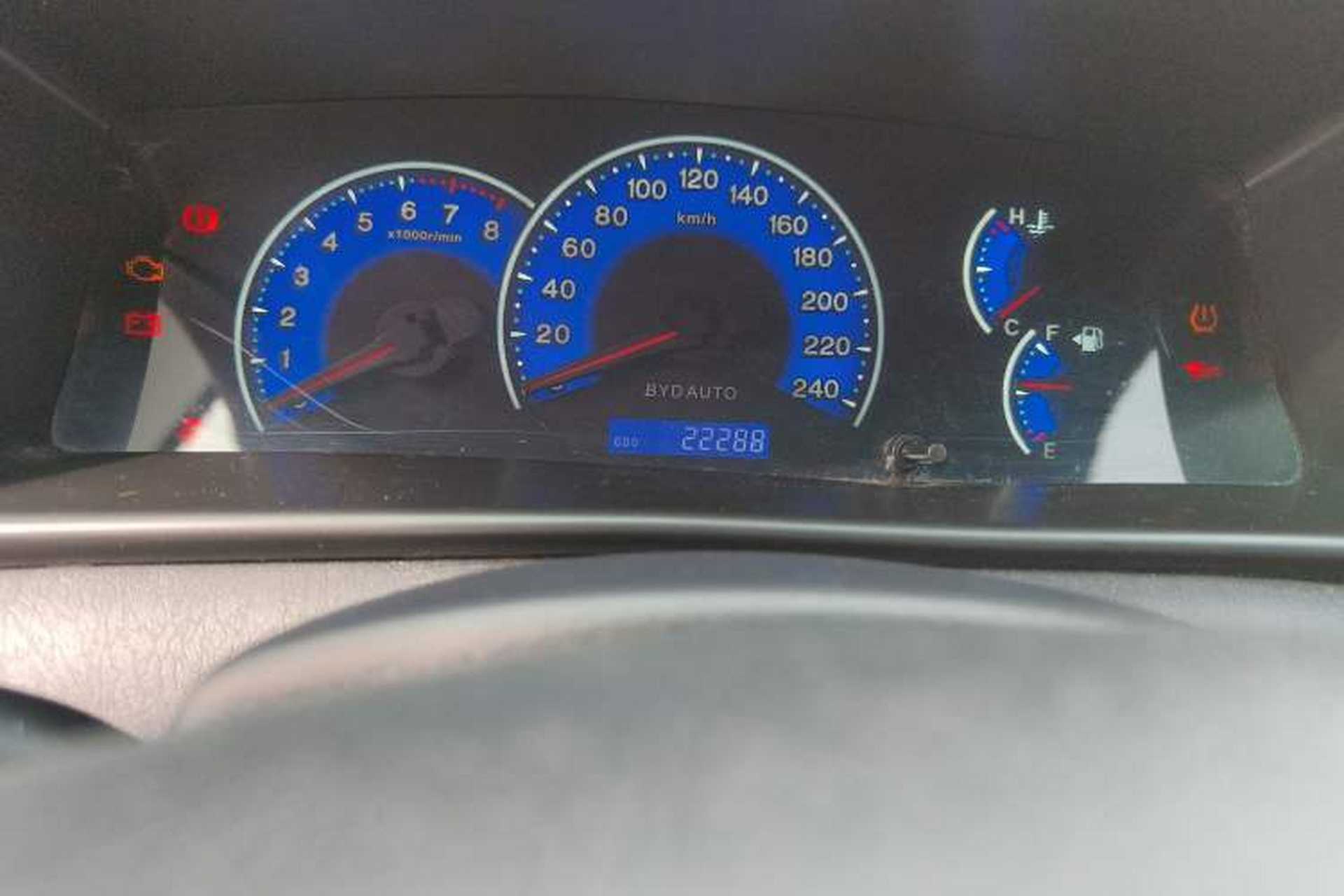 Used BYD F3 2020 1.5L Manual Classic Trim Odometer Close Up
