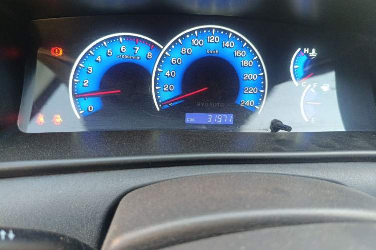 Used BYD F3 2020 1.5L Manual Classic Trim Odometer Close Up
