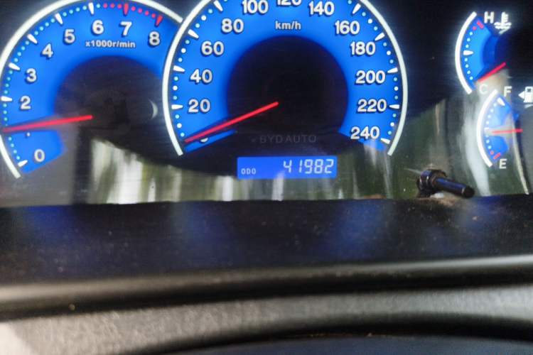 Used BYD F3 2020 1.5L Manual Classic Trim Odometer Close Up