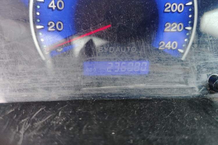 Used BYD F3 2020 1.5L Manual Classic Trim Odometer Close Up