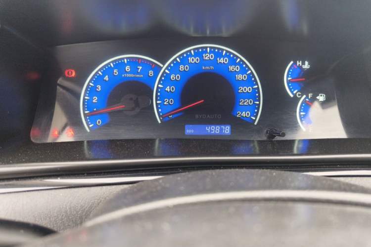 Used BYD F3 2020 1.5L Manual Classic Trim Odometer Close Up