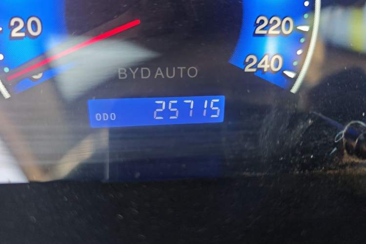 Used BYD F3 2020 1.5L Manual Classic Trim Odometer Close Up