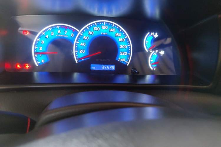 Used BYD F3 2020 1.5L Manual Classic Trim Odometer Close Up