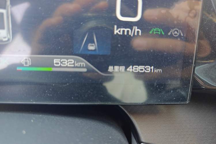 Used BYD Frigate 07 2023 DM-i 205KM Flagship Model Odometer Close Up