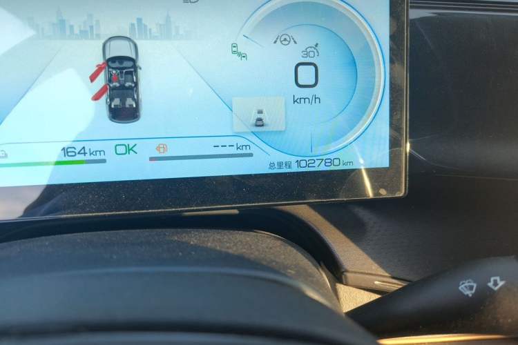 Used BYD Frigate 07 2023 DM-i 205KM Flagship Model Odometer Close Up