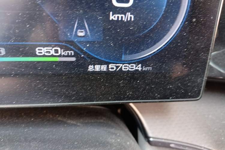 Used BYD Frigate 07 2023 DM-i 100KM Flagship Model Odometer Close Up