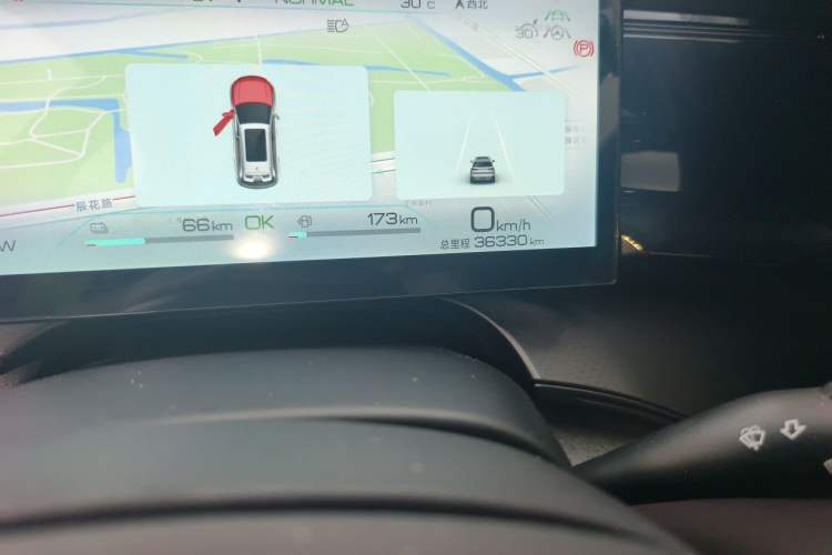 Used BYD Frigate 07 2023 DM-i 205KM Flagship Model Odometer Close Up