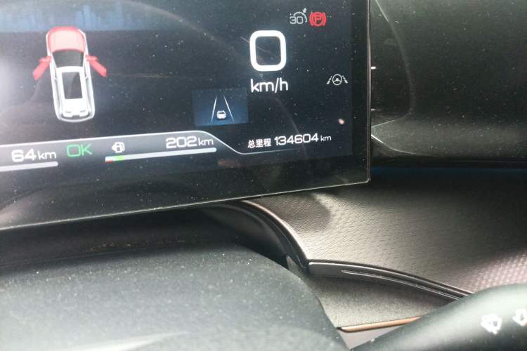 Used BYD Frigate 07 2023 DM-i 205KM Prestige Model Odometer Close Up