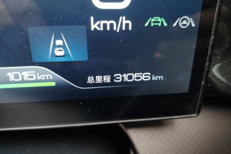 Used BYD Frigate 07 2023 DM-i 205KM Flagship Model Odometer Close Up