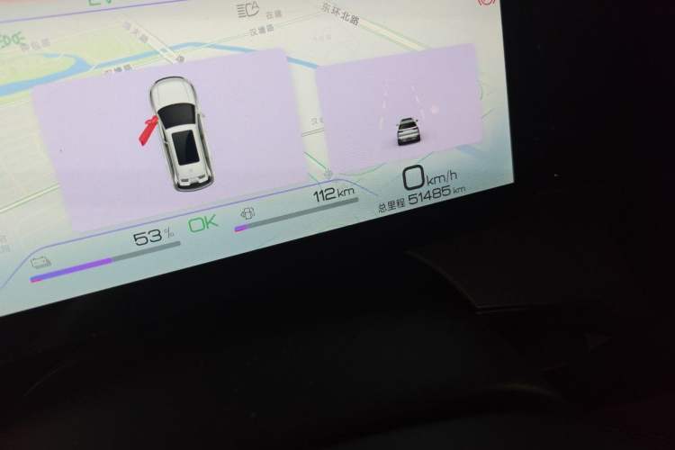 Used BYD Frigate 07 2023 DM-p 175 km Four-Wheel Drive Flagship Model Odometer Close Up