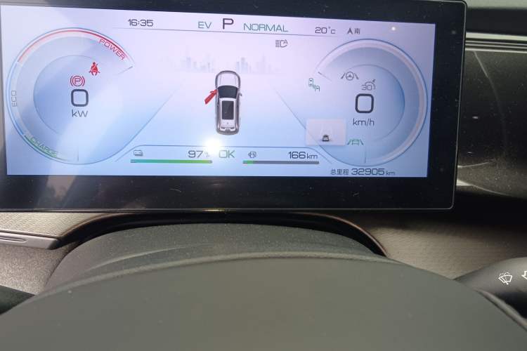Used BYD Frigate 07 2023 DM-i 100KM Flagship Model Odometer Close Up