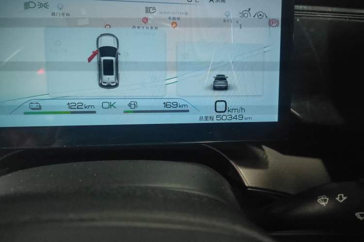 Used BYD Frigate 07 2023 DM-i 205KM Prestige Model Odometer Close Up