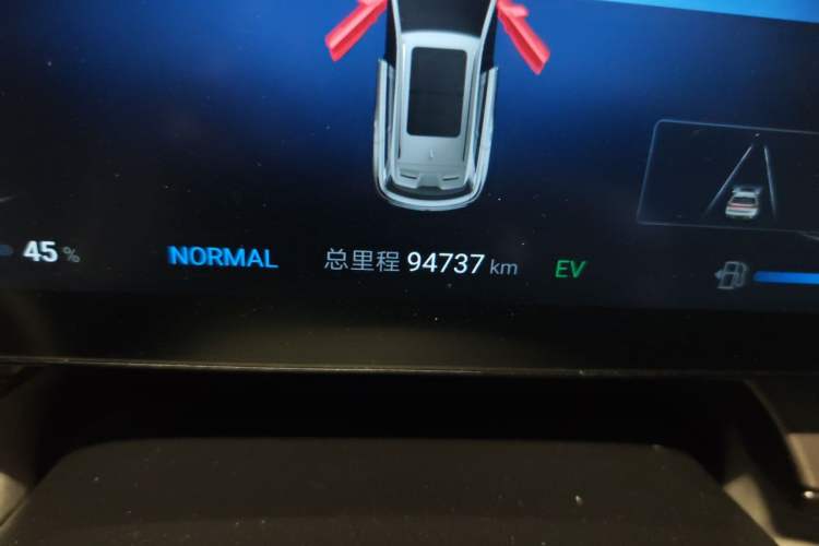 Used BYD Frigate 07 2024 HONOR Edition DM-i 205KM Flagship Model Odometer Close Up