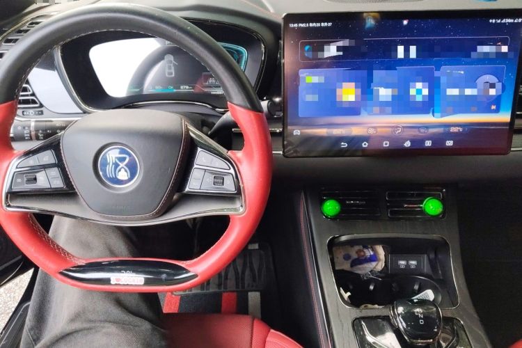 Used BYD Han 2020 EV Four-Wheel Drive High-Performance Flagship Model Audio And AC Panel