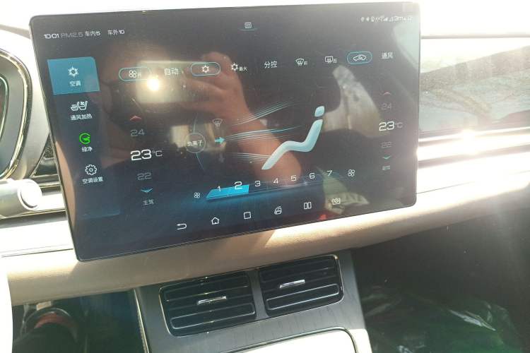 Used BYD Han 2020 DM Four-Wheel Drive Performance Edition Prestige Model Audio And AC Panel