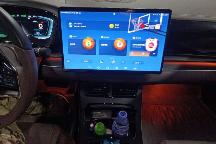 Used BYD Han 2020 EV Long-Range Deluxe Model Audio And AC Panel