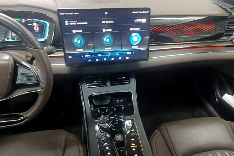 Used BYD Han 2020 EV Long-Range Deluxe Model Audio And AC Panel