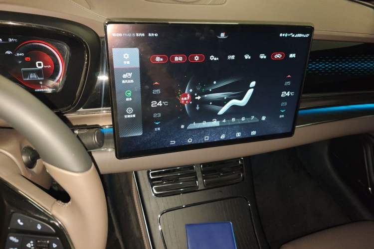 Used BYD Han 2020 EV Long-Range Deluxe Model Audio And AC Panel