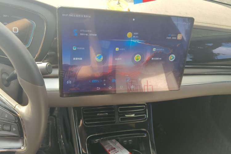 Used BYD Han 2020 DM Four-Wheel Drive Performance Edition Luxury Model Audio And AC Panel