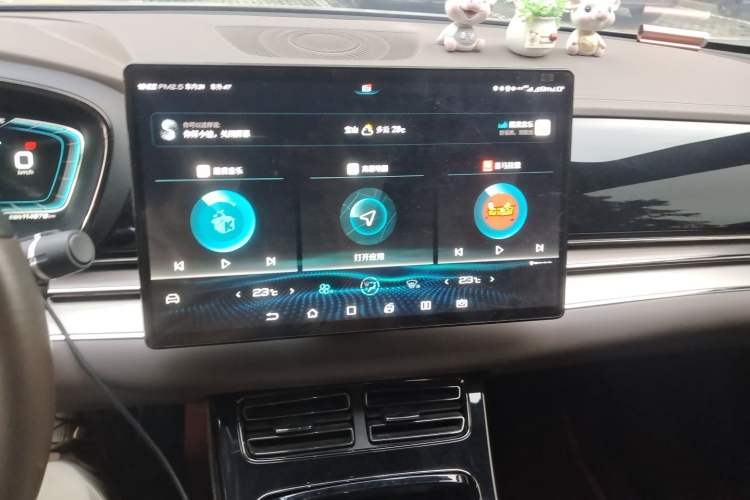 Used BYD Han 2020 DM Four-Wheel Drive Performance Edition Prestige Model Audio And AC Panel