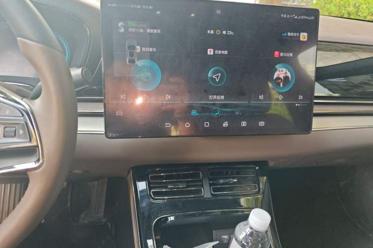 Used BYD Han 2020 EV Long-Range Luxury Model Audio And AC Panel