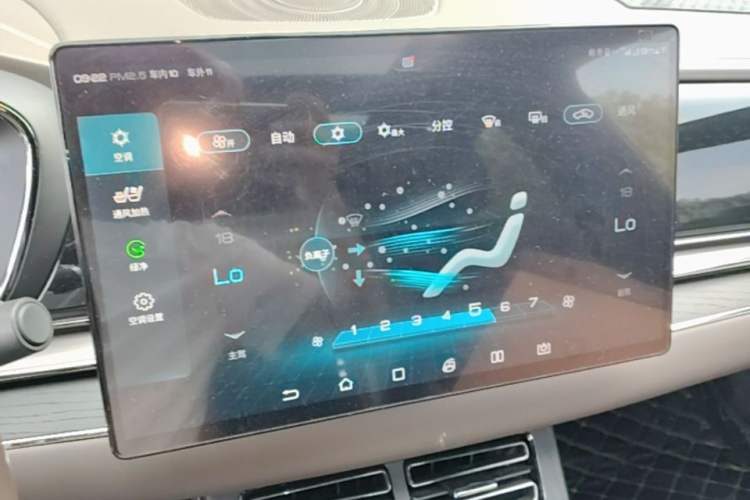 Used BYD Han 2020 EV Long-Range Deluxe Model Audio And AC Panel