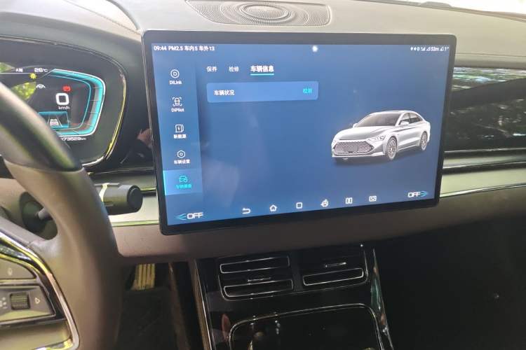 Used BYD Han 2020 DM Four-Wheel Drive Performance Edition Prestige Model Audio And AC Panel