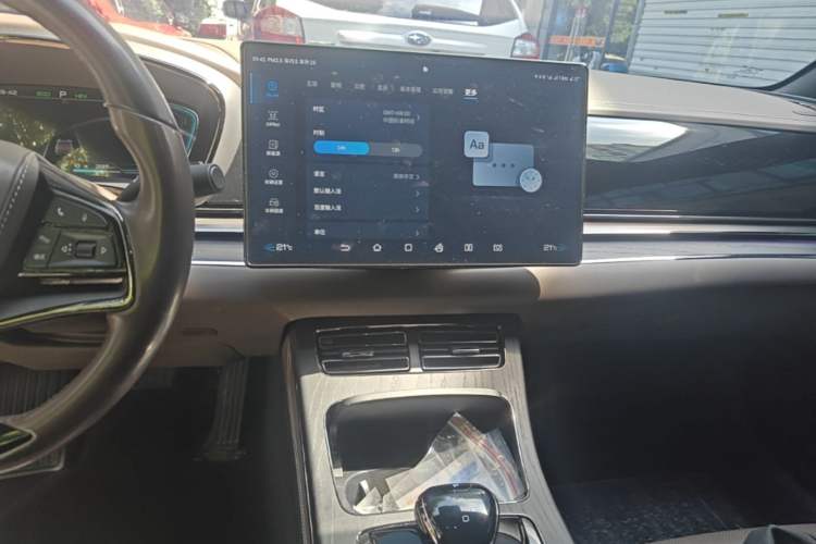 Used BYD Han 2020 DM Four-Wheel Drive Performance Edition Prestige Model Audio And AC Panel