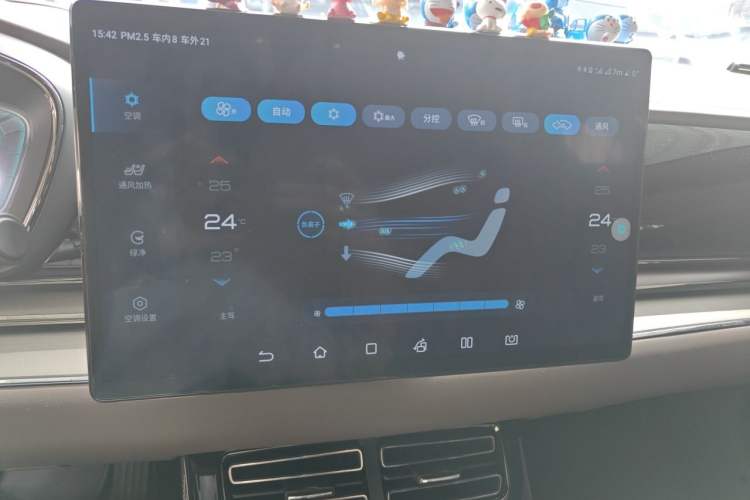 Used BYD Han 2020 EV Long-Range Luxury Model Audio And AC Panel