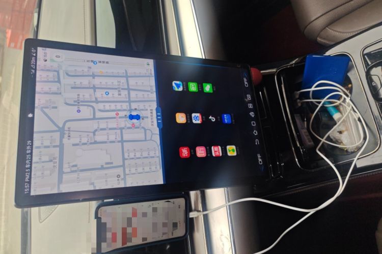 Used BYD Han 2020 EV Long-Range Luxury Model Audio And AC Panel